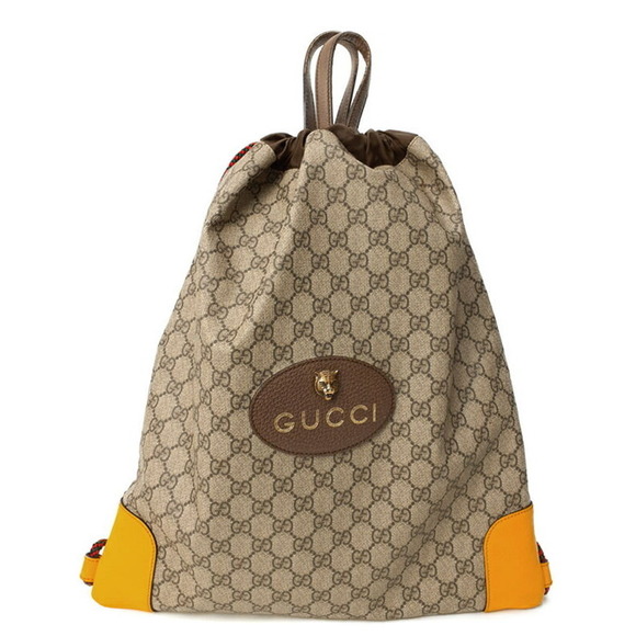 Gucci Supreme Backpack Drawstring Canvas GG - Picture 1 of 8
